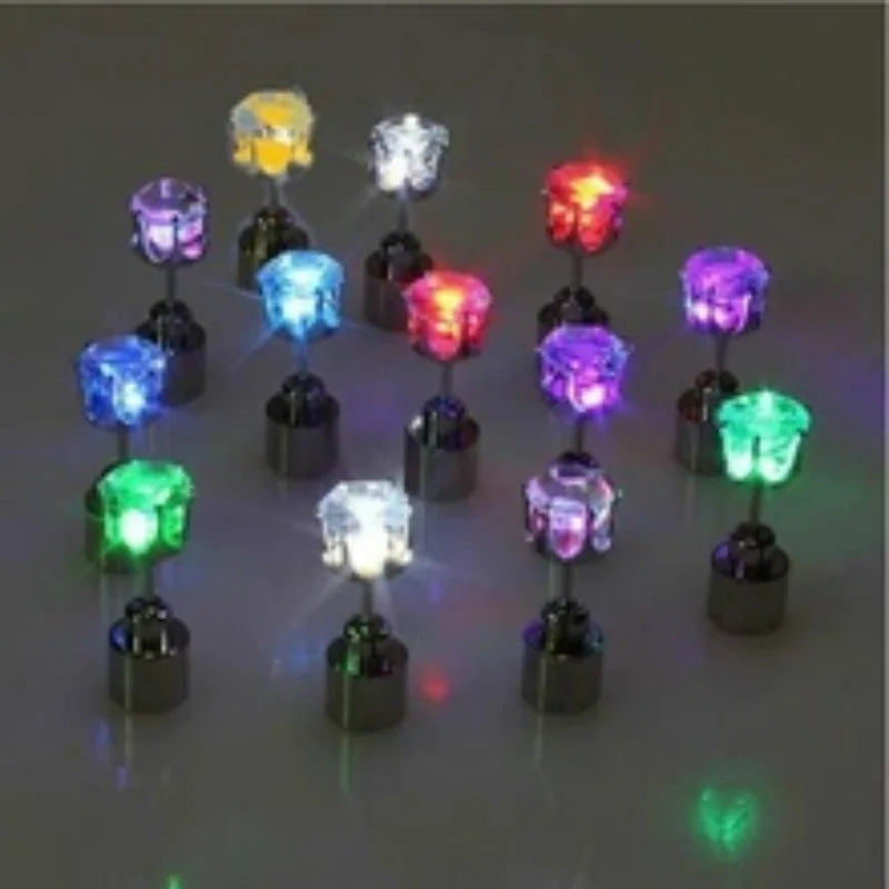 Glowing LED Ear Studs