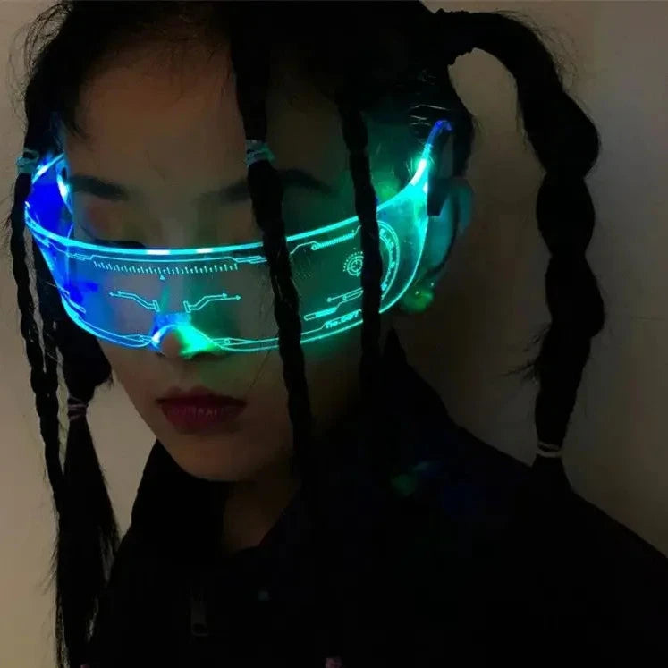 Cyberpunk LED Goggles