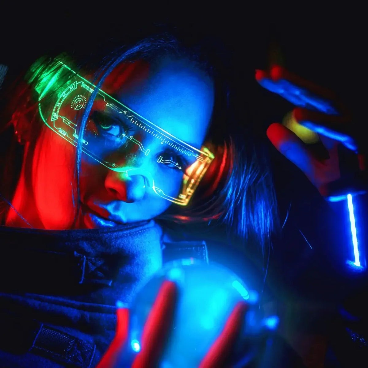 Cyberpunk LED Goggles