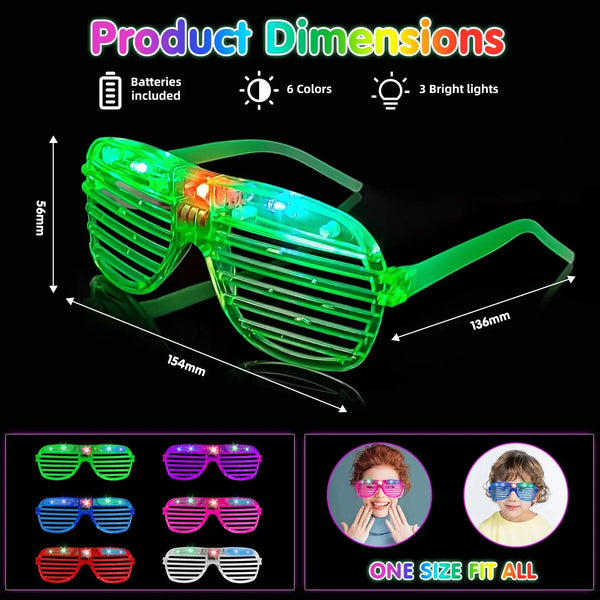 Glow-in-The Dark Shutter Shades