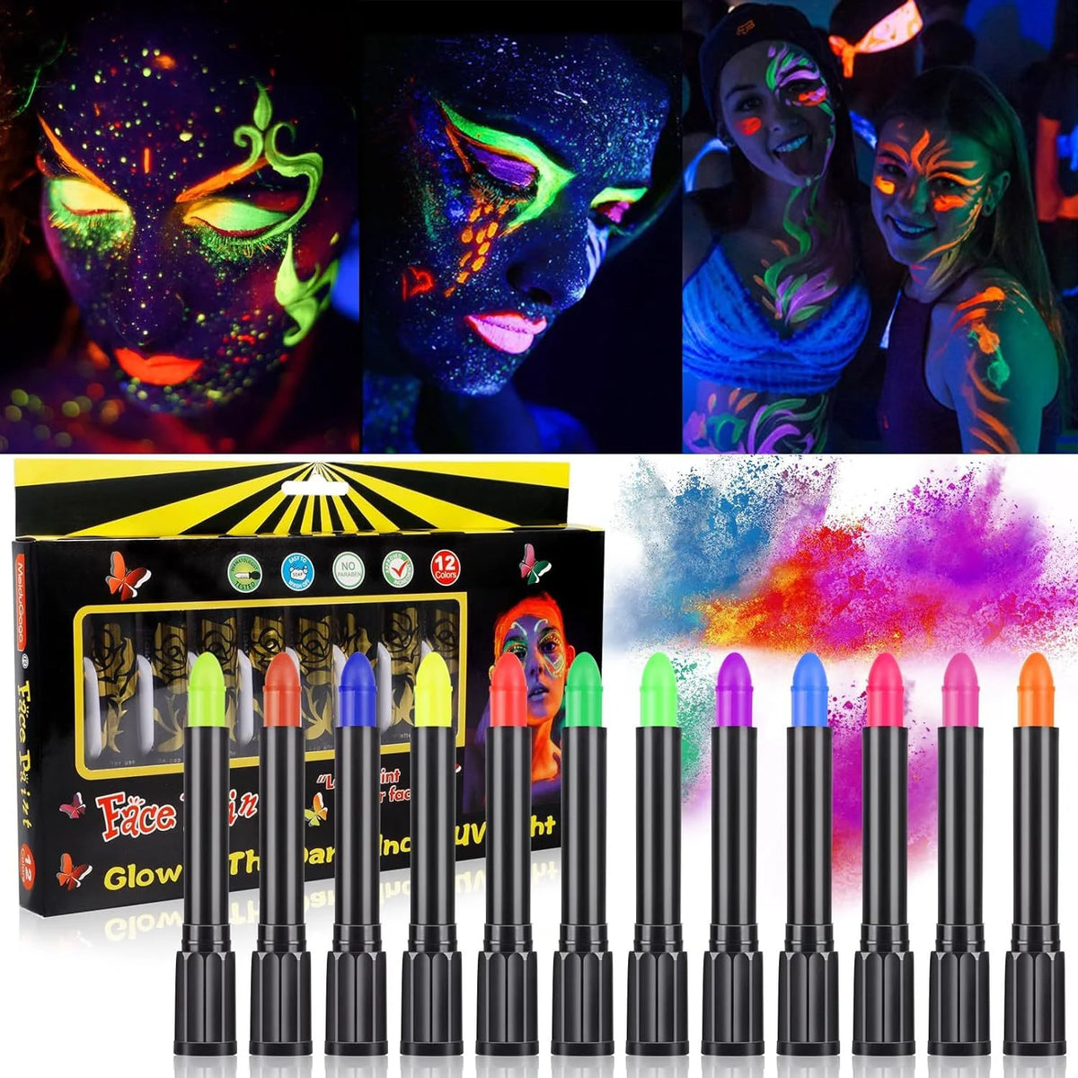 UV Neon Face Paint