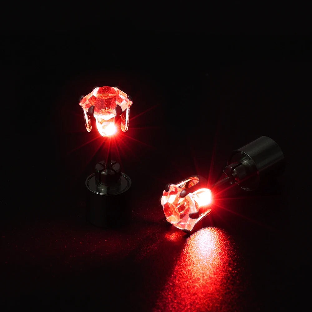 Glowing LED Ear Studs