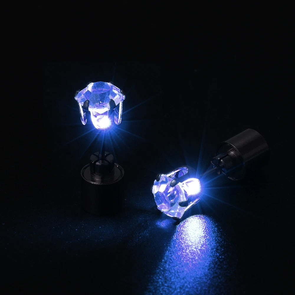 Glowing LED Ear Studs