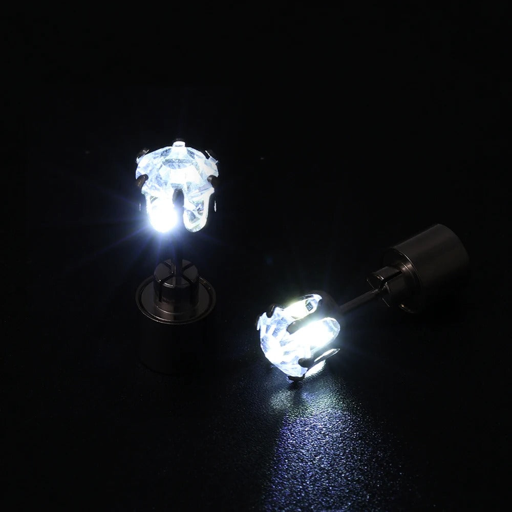 Glowing LED Ear Studs